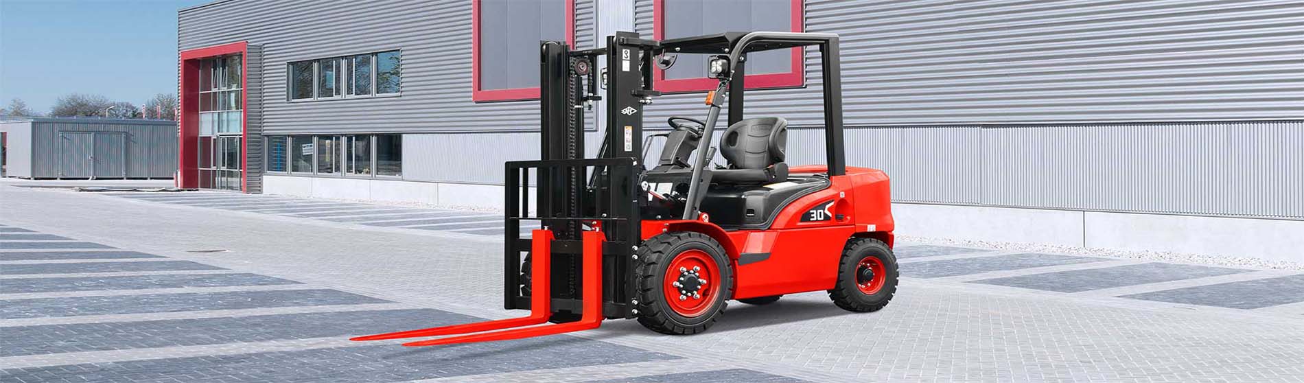 Forklift hire Harpenden unloading pallets from a commercial truck